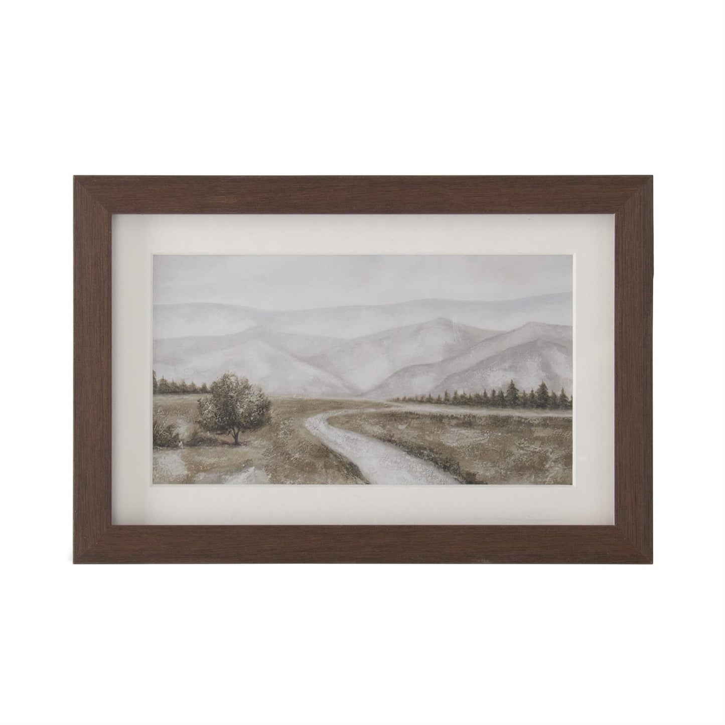 12" Framed Watercolor Landscape