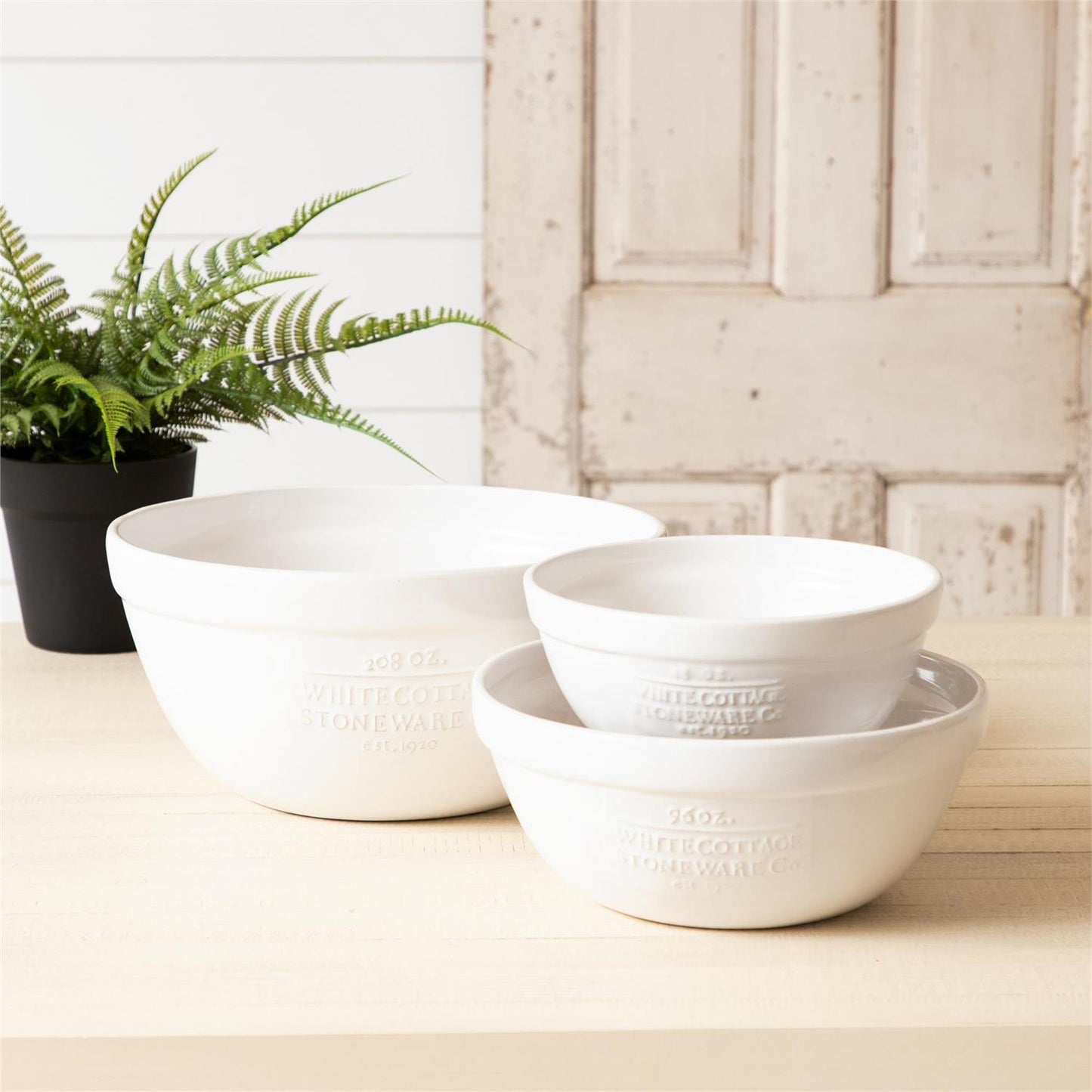 White Cottage Mixing Bowls