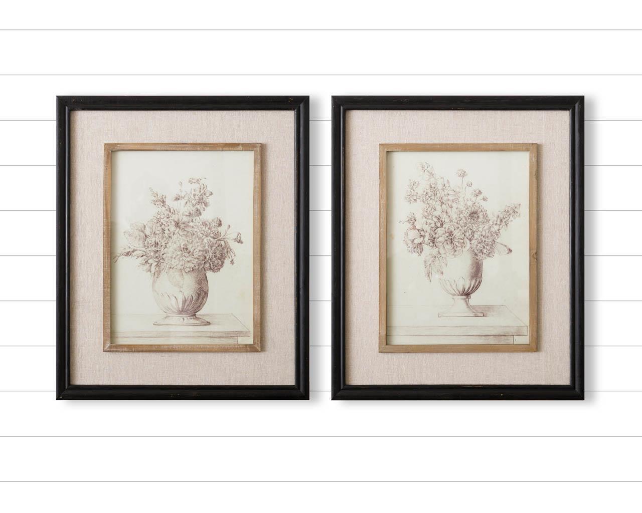Framed Flower Vase Print