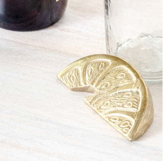 Gold Lime Wedge Bottle Opener