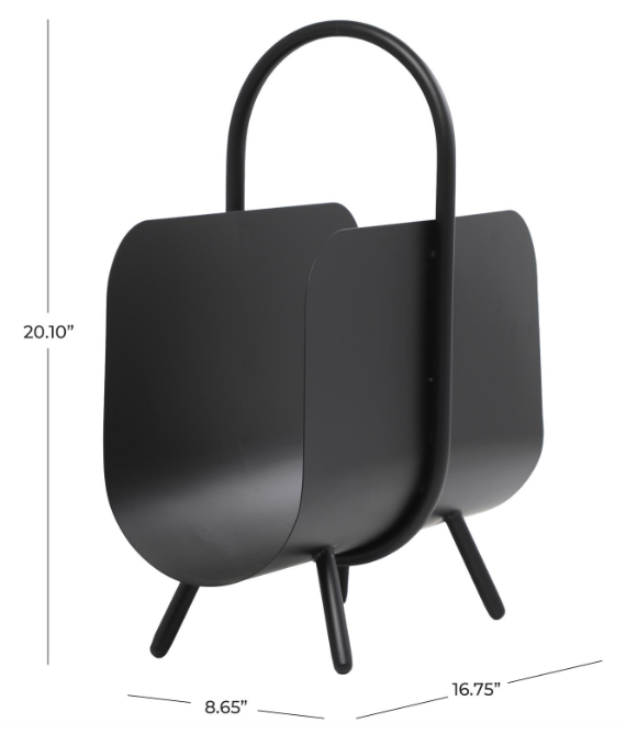 Black Metal Magazine Holder