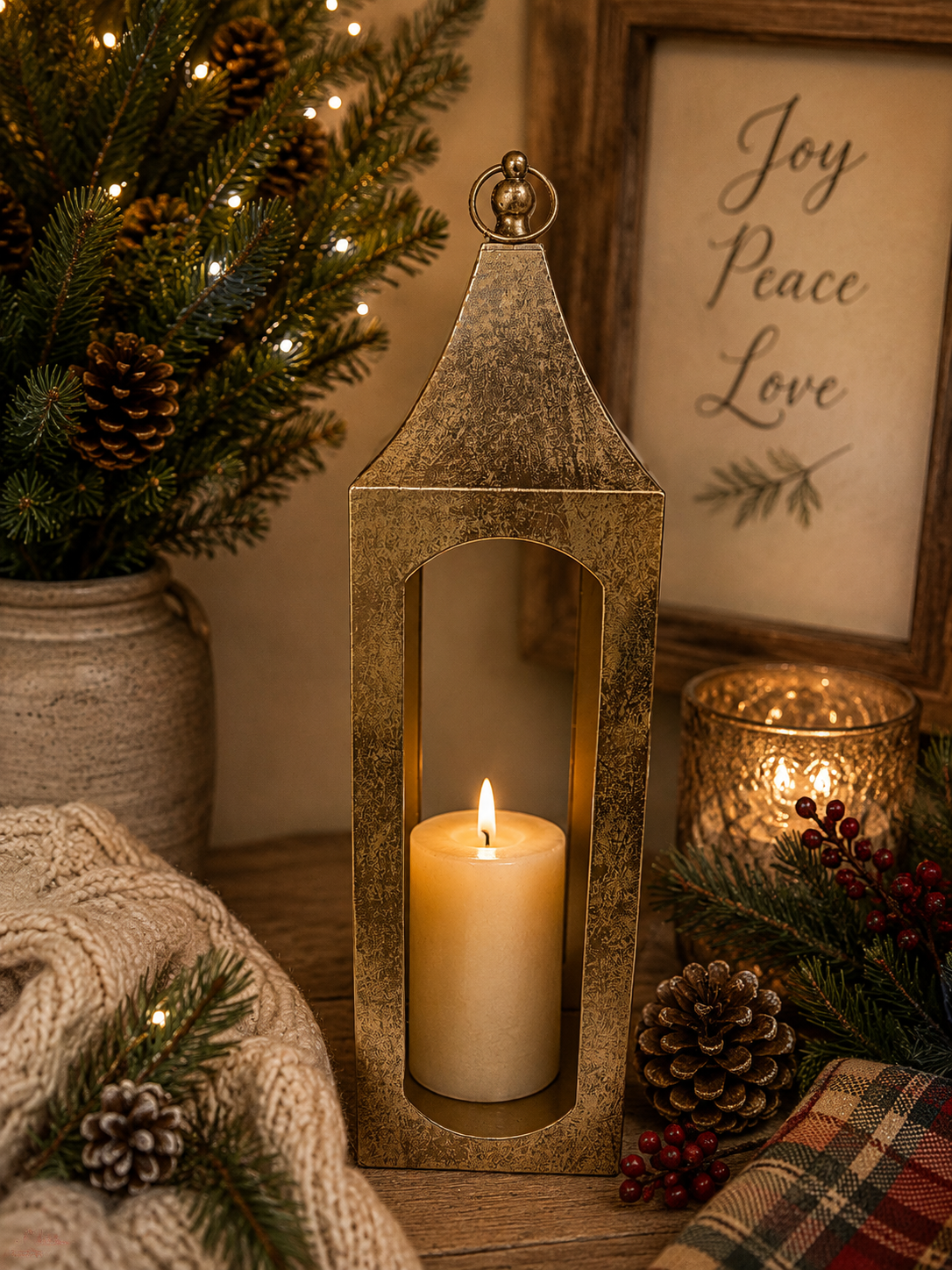 Large Gold Lanterns