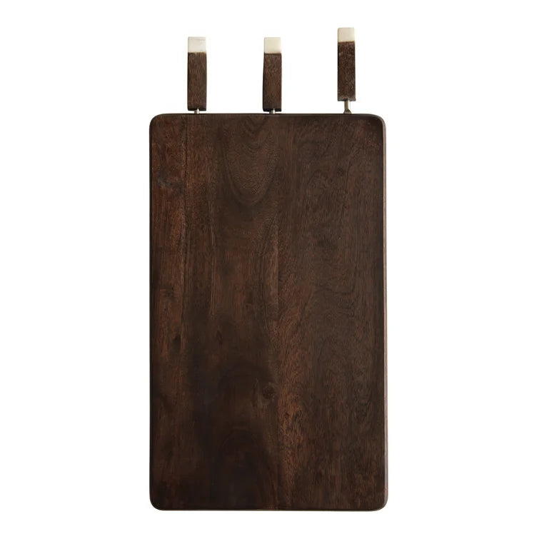 Wood Cutting Board With Knives