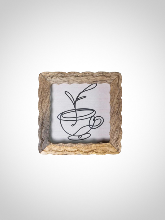 Square Wood Photo Frame