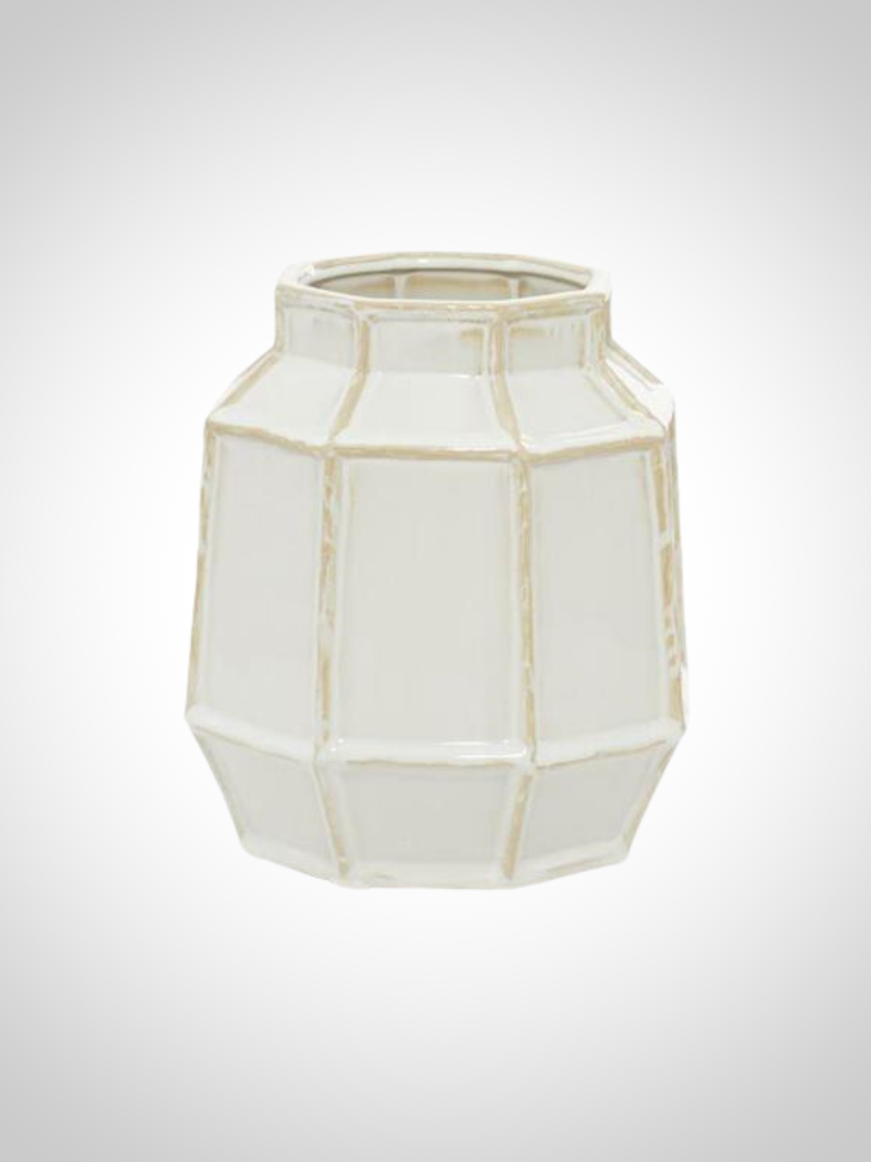 Lined Round Vase