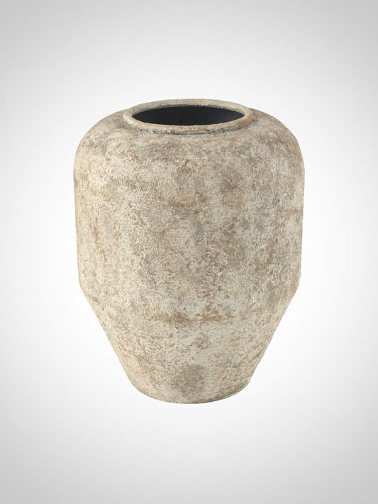 Textured Terracotta Vase