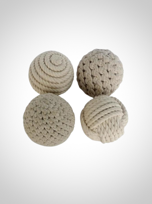 Cream Rope Balls