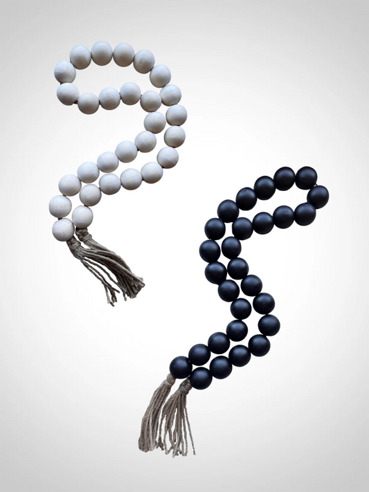 Oversized Beads With Tassels