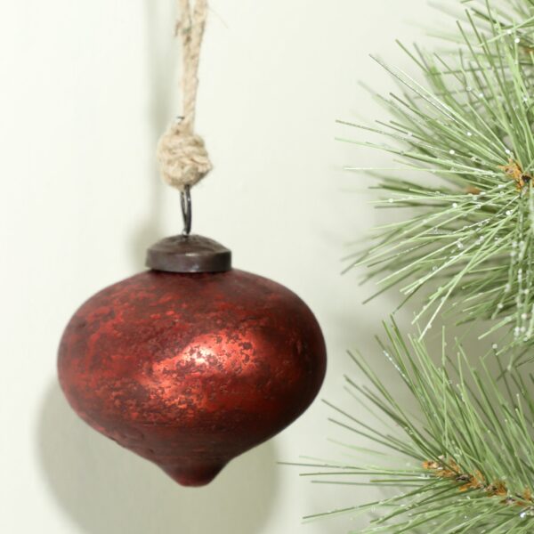 Red Foil Christmas Ornaments
