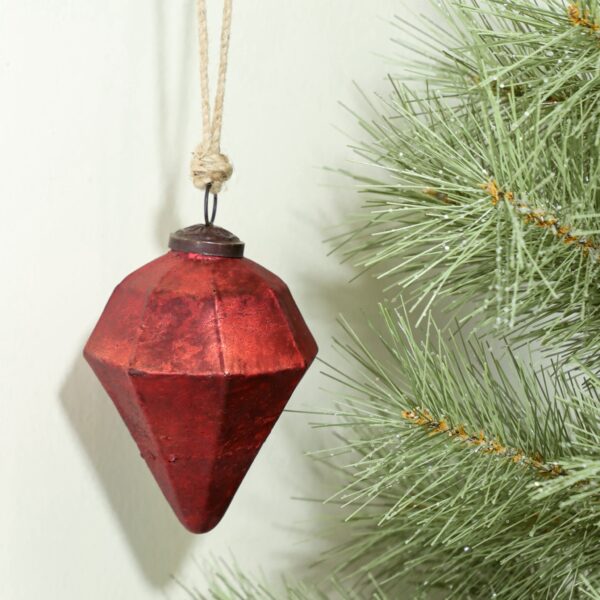 Red Foil Christmas Ornaments