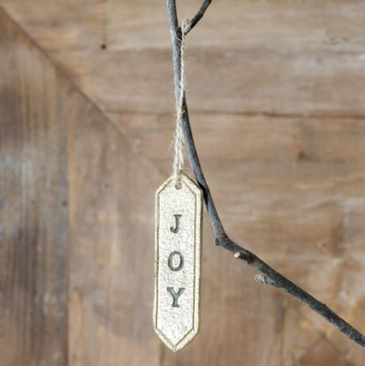Gold Joy Tag Ornament