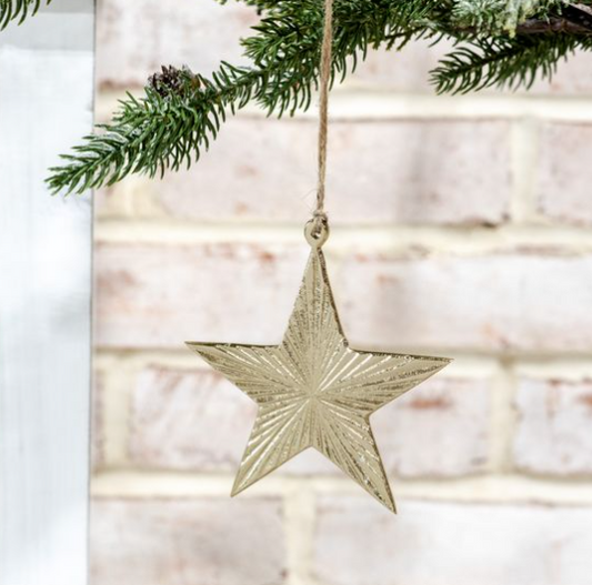 Gold Star Ornament