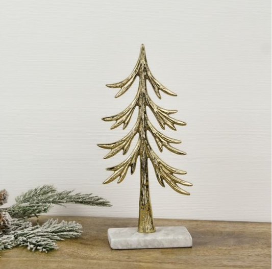 Gold Metal Trees on Base