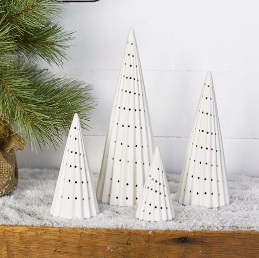 White LED Holiday Trees