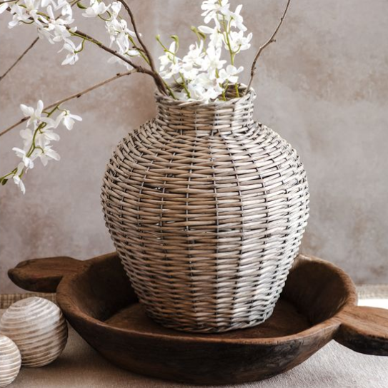 Woven Willow Vase