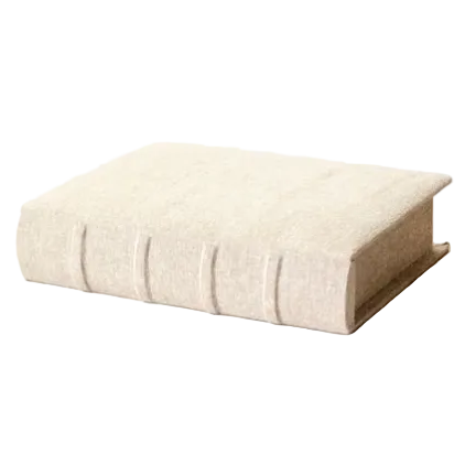 Beige Linen Storage Book