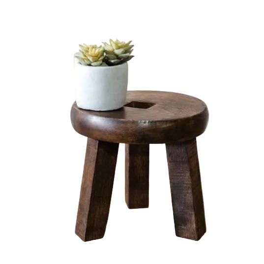 Wood Round Pedestal