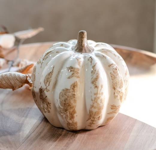 5" Beige Heirloom Pumpkin