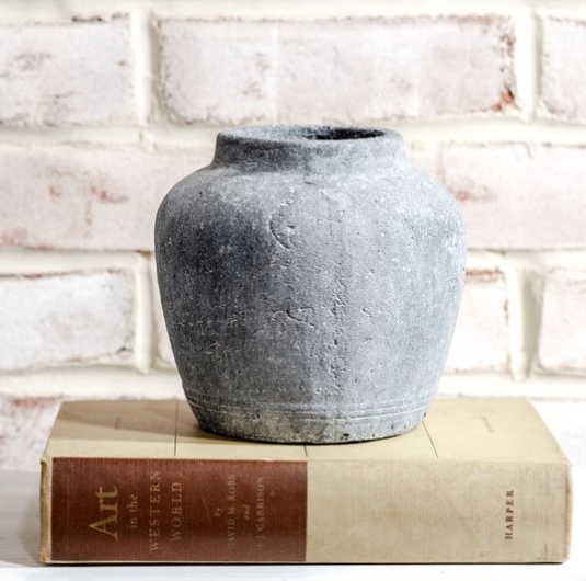 6" Charcoal Vase