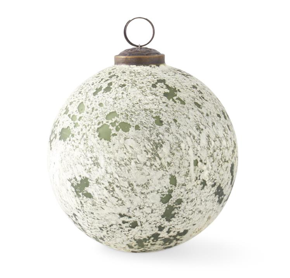 Green & White Speckled Ornament