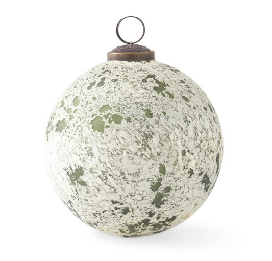 Green & White Speckled Ornament