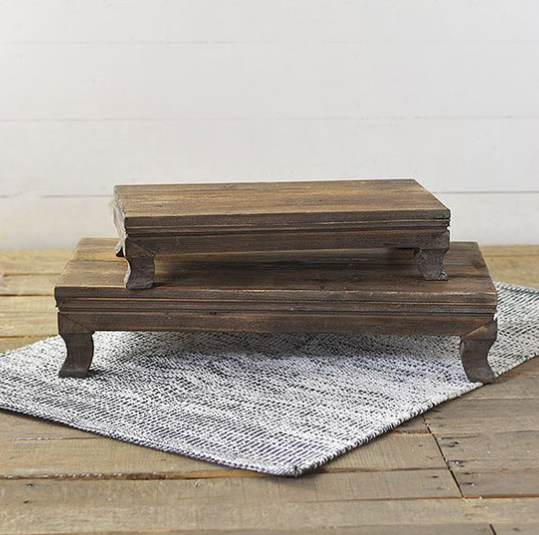 Distressed Wood Riser