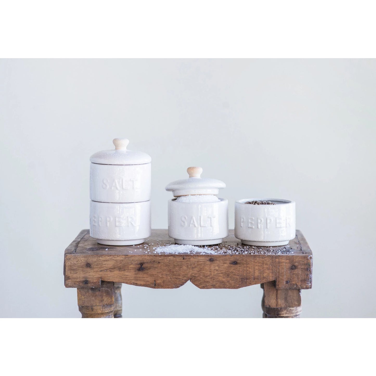 Stacked Salt & Pepper