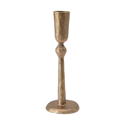 Tall Antique Metal Taper
