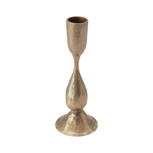Short Antique Metal Taper