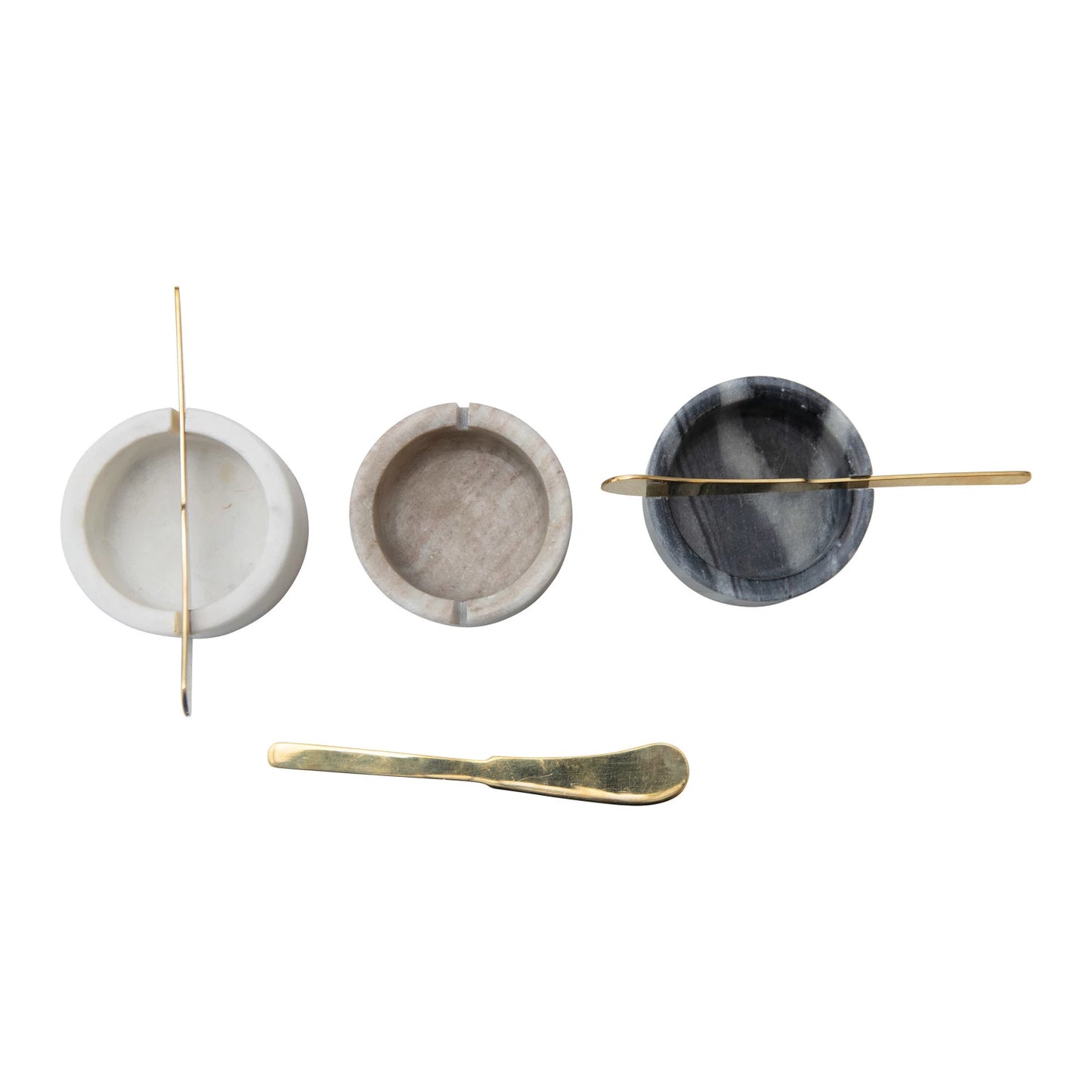 Marble Bowl With Knife