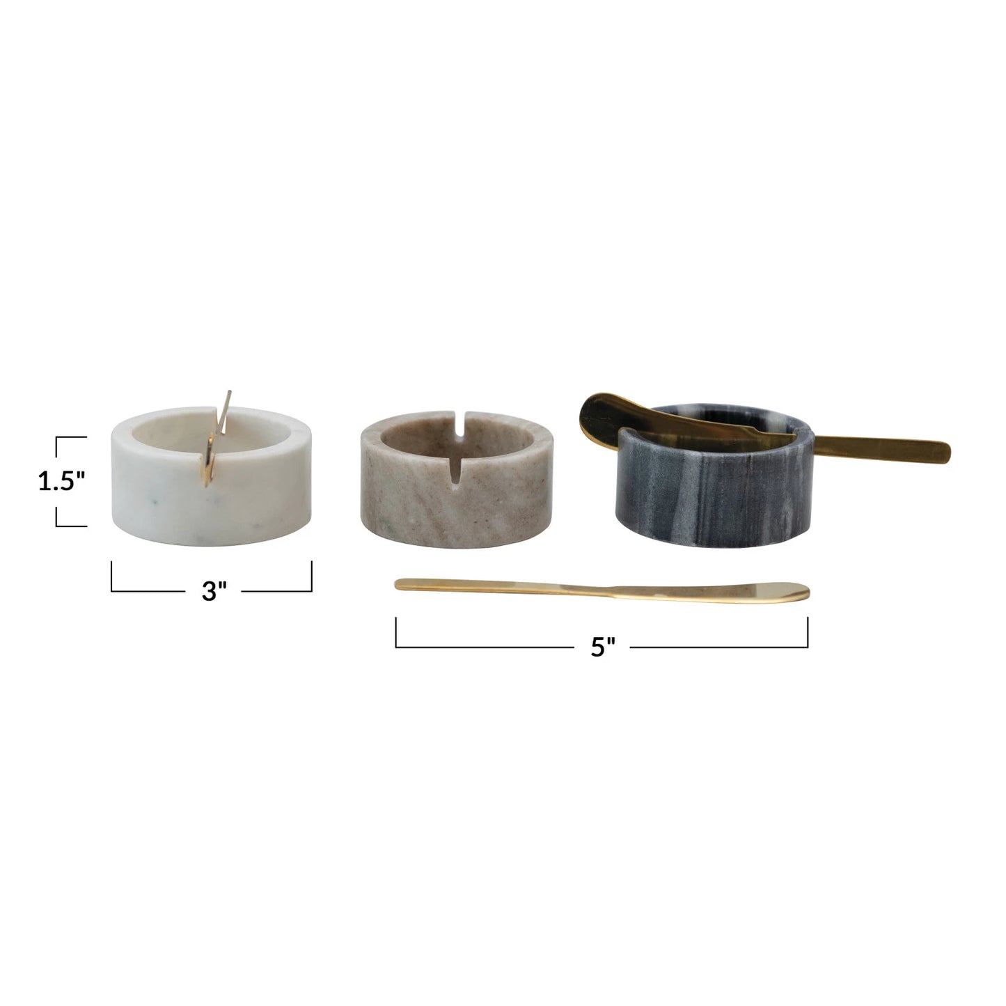 Marble Bowl With Knife