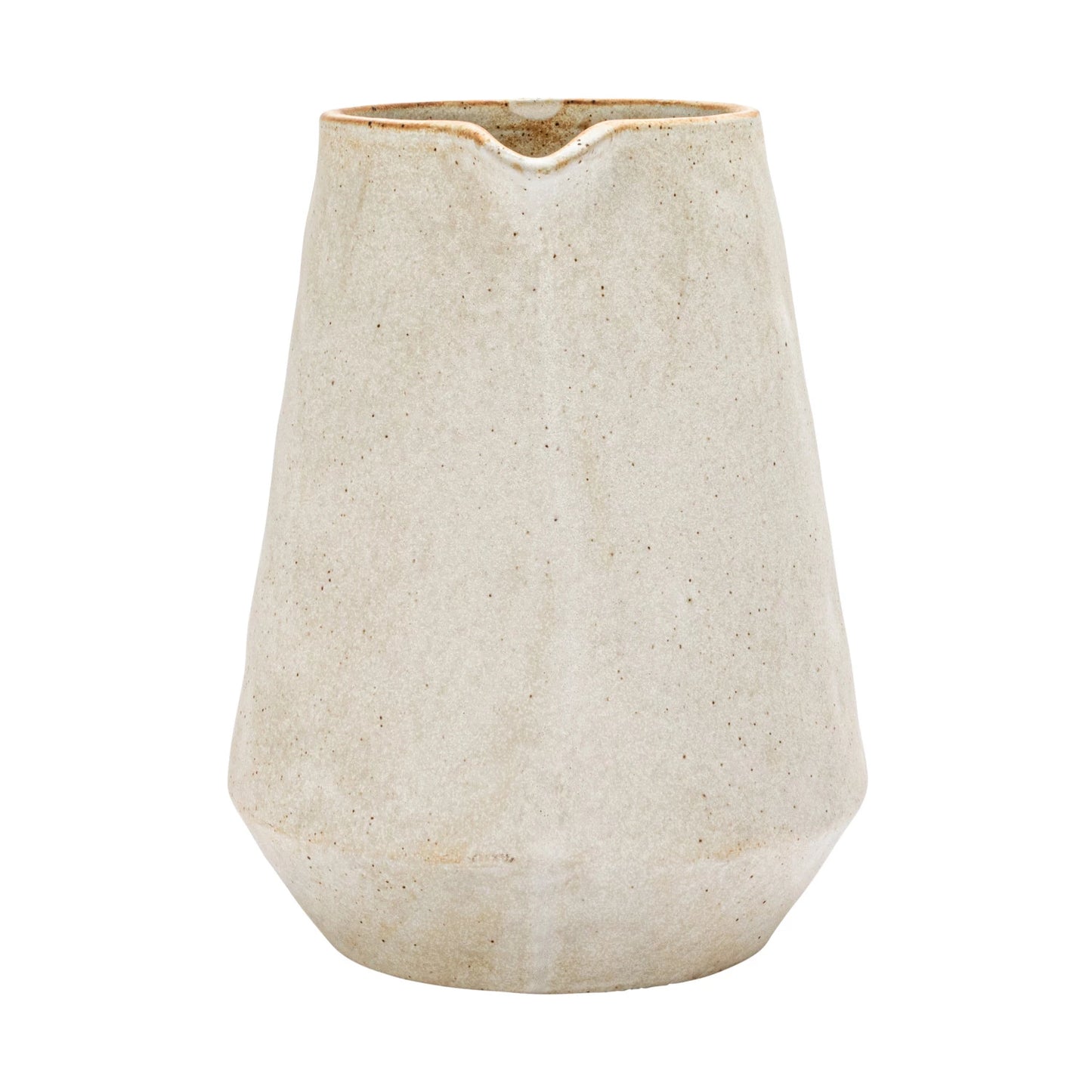 Neutral Stoneware Pitcher