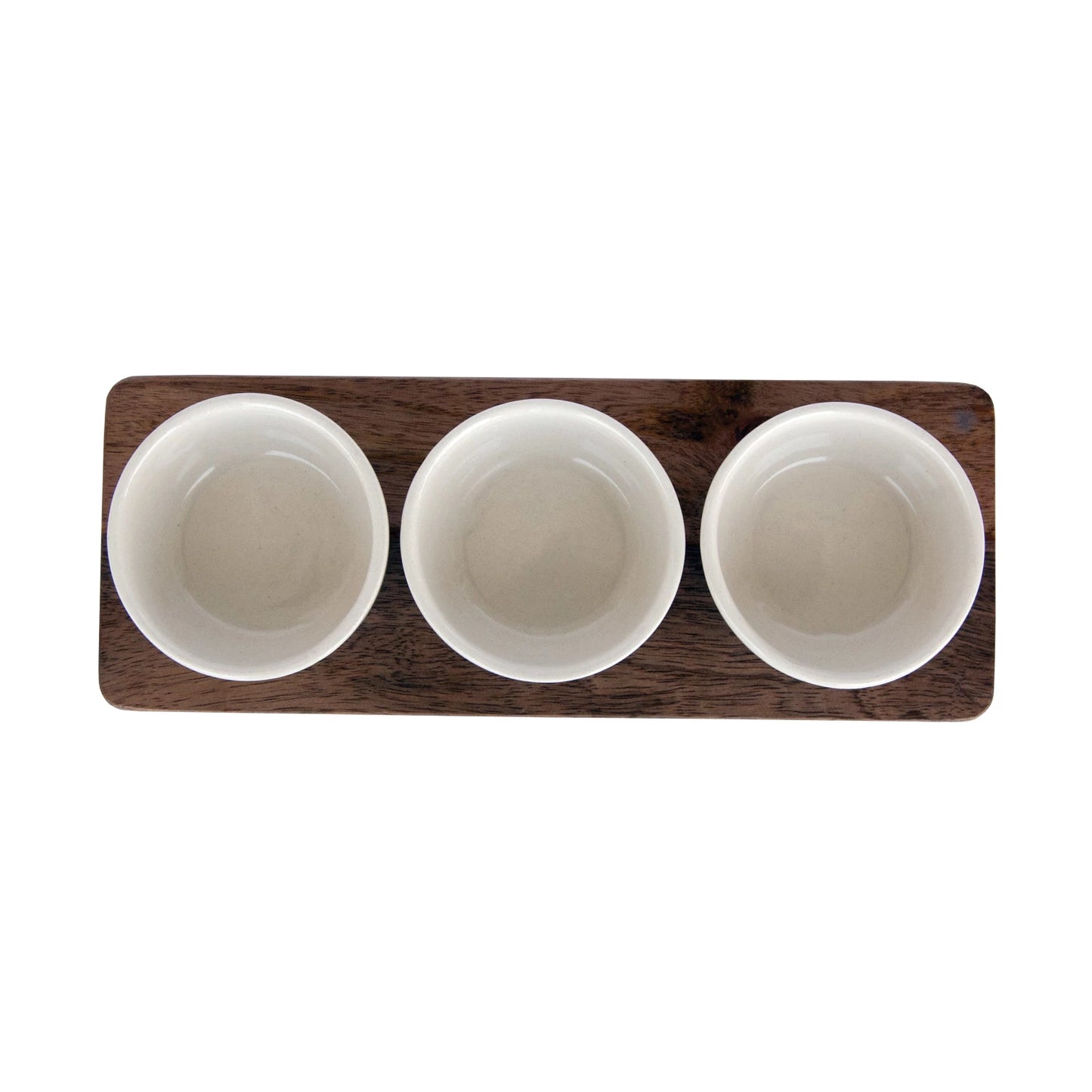 Wood Tray With Bowls
