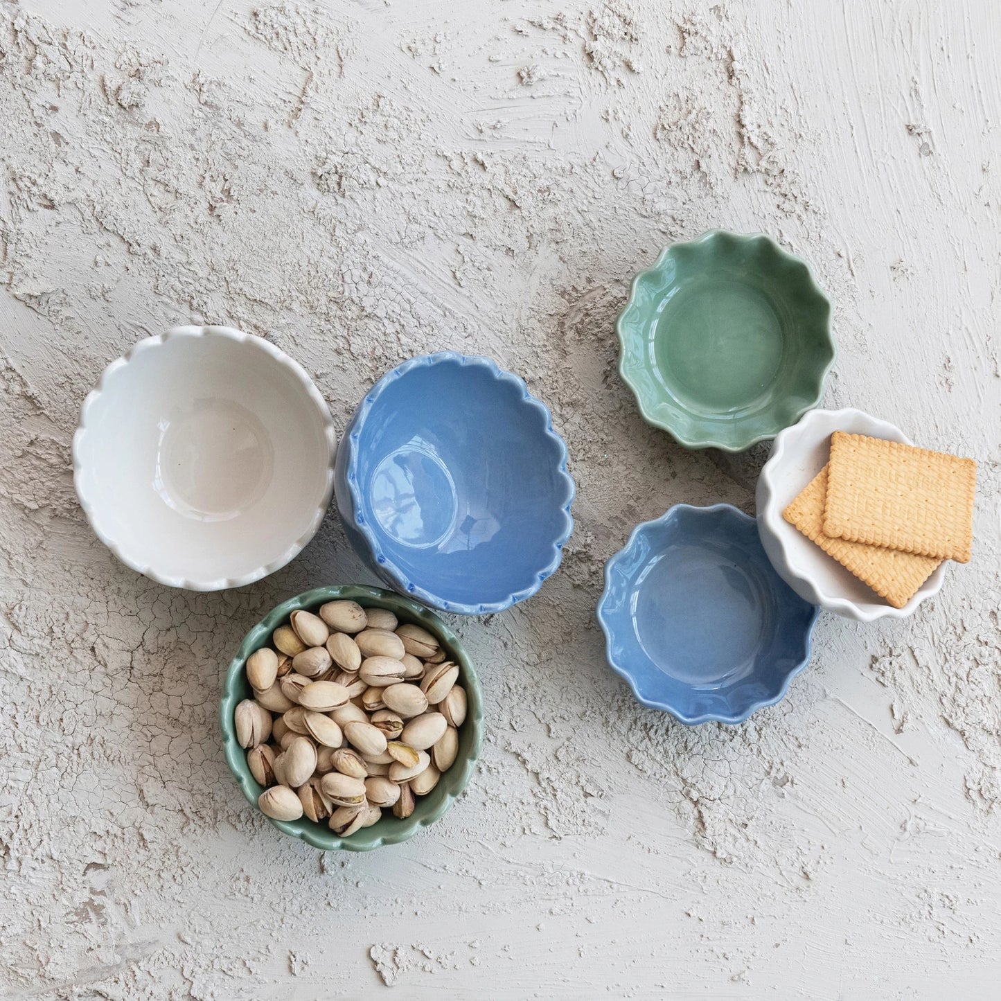 Mini scalloped Bowls
