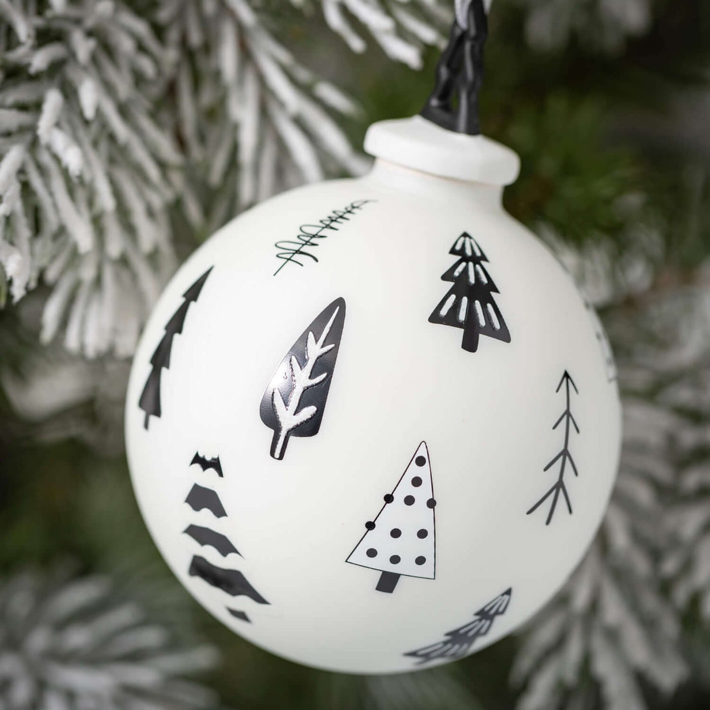 B&W Tree Ornament