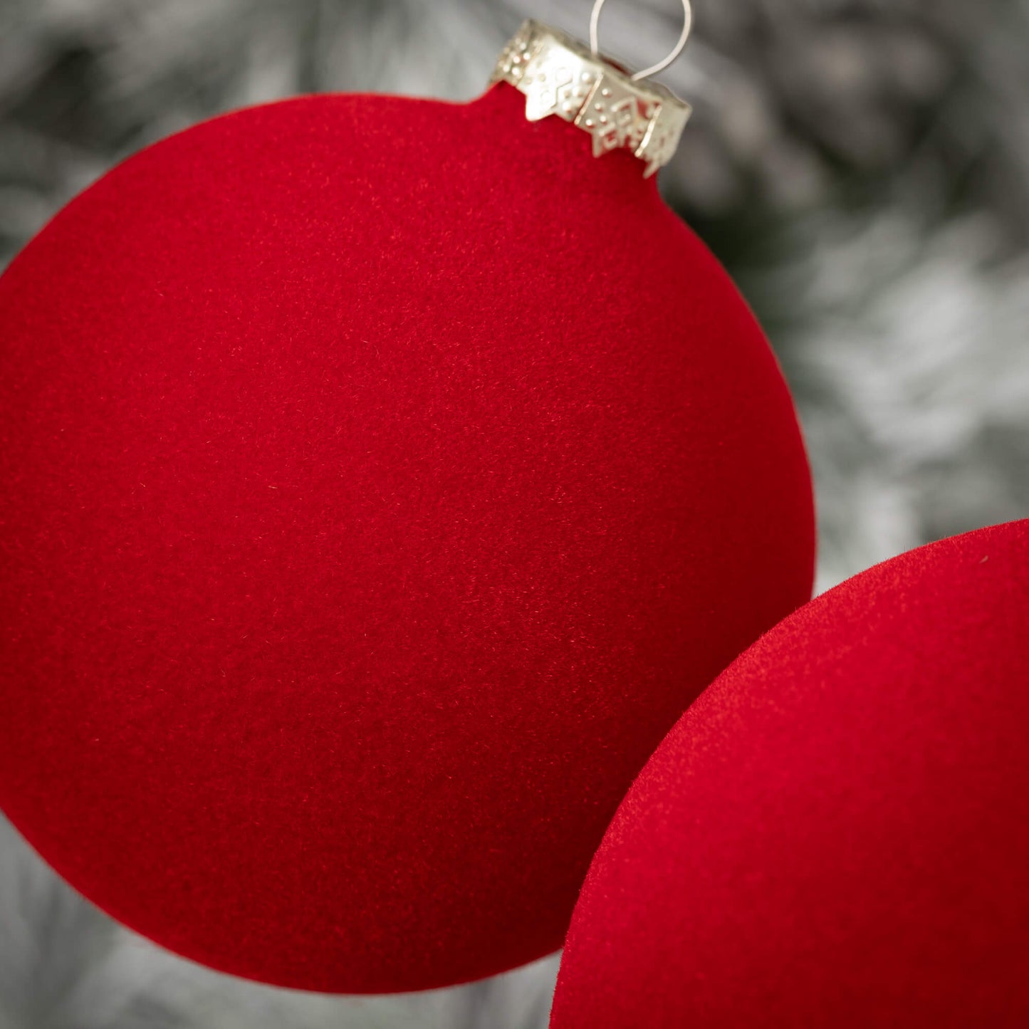 Red Velvet Ball Ornament