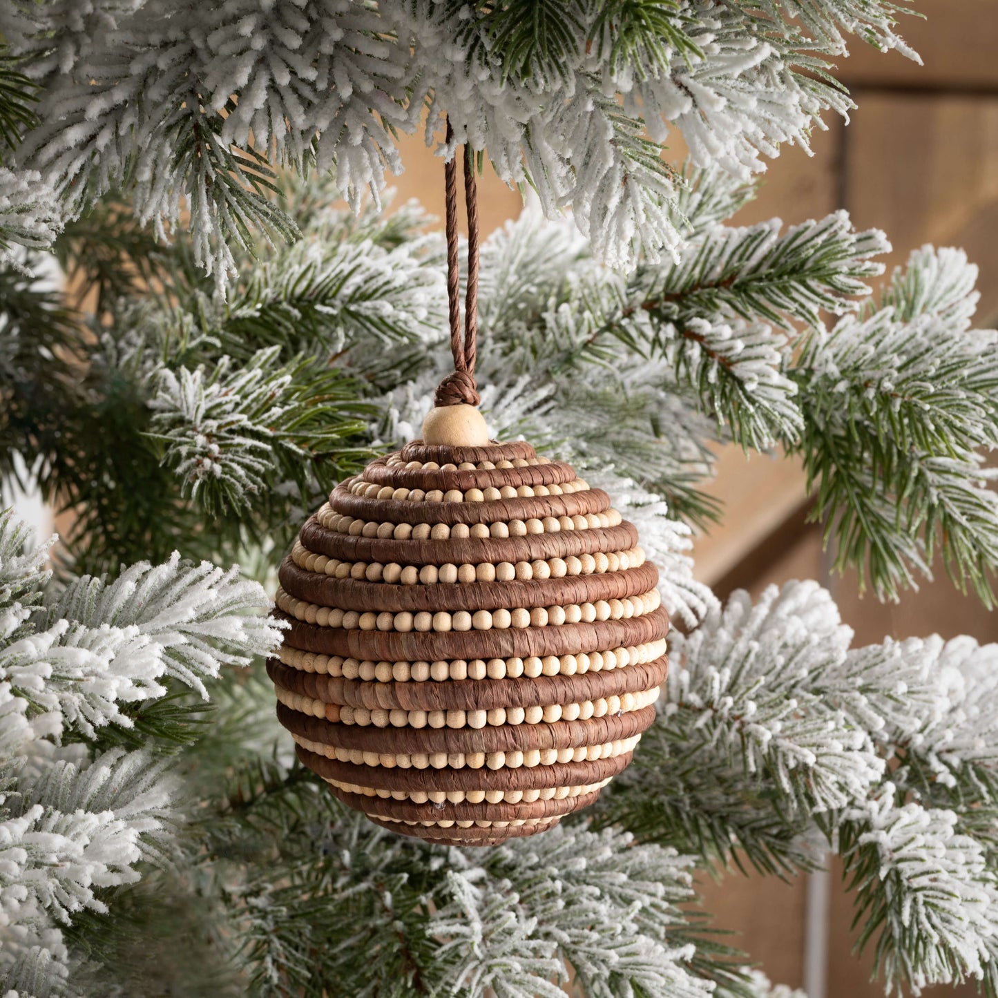 Wooden Beaded Ornament
