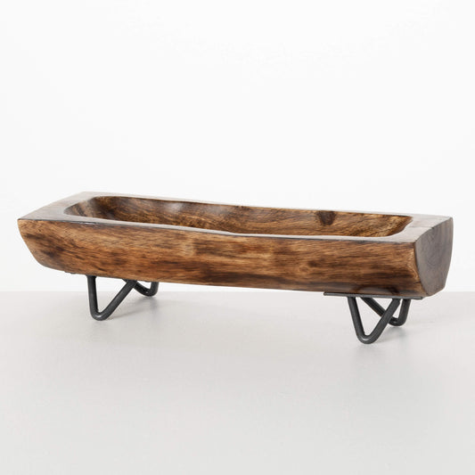 Long Log Bowl w/ Legs