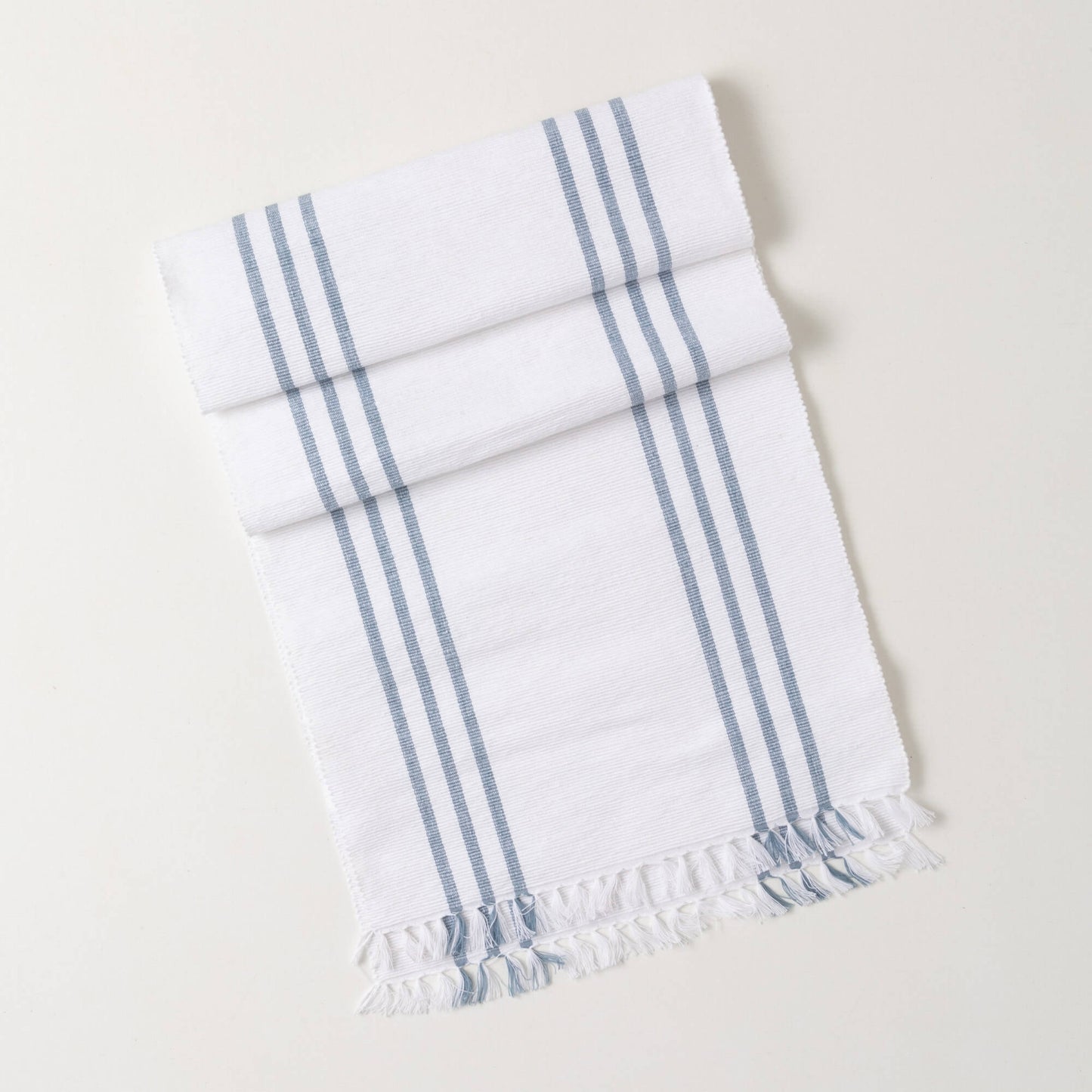 Blue & White Striped Runner