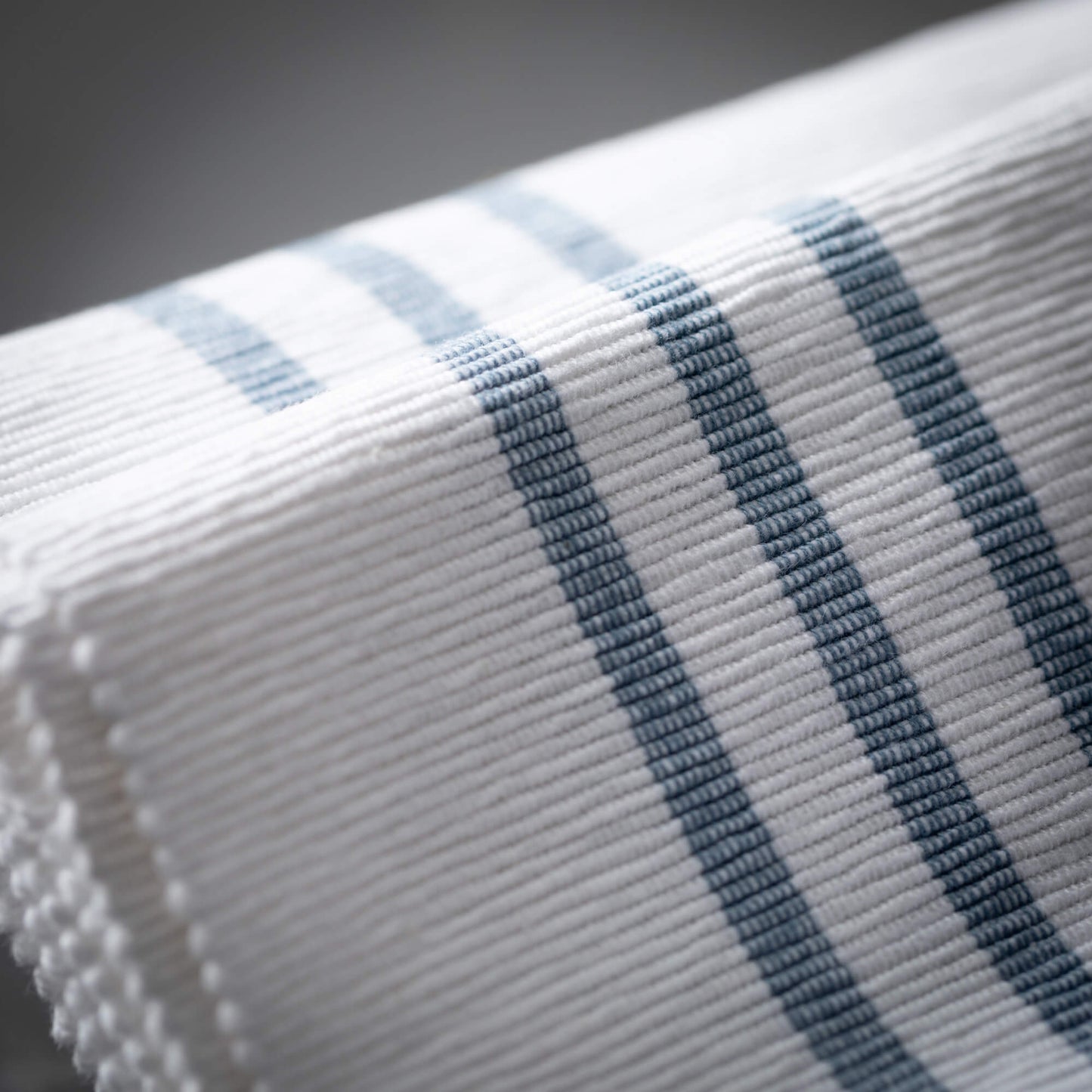 Blue & White Striped Runner