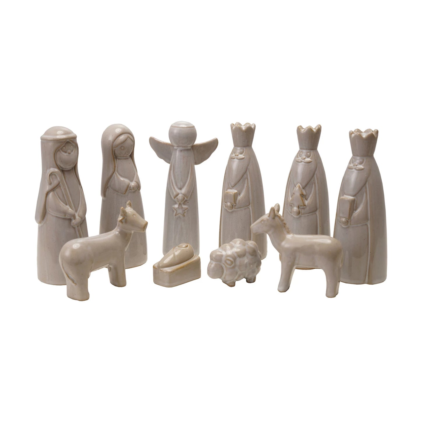 Stoneware Nativity Set