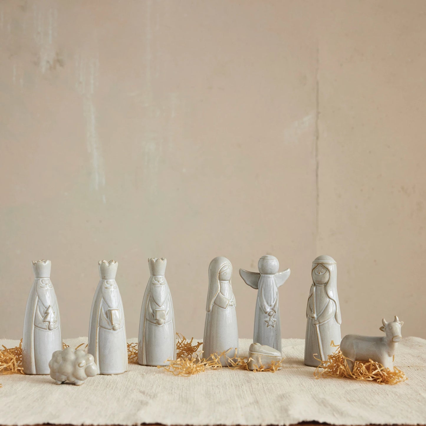 Stoneware Nativity Set