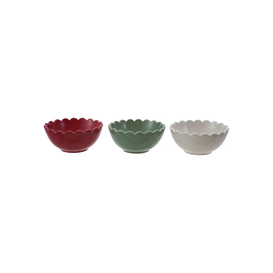 Seasonal Mini scalloped Bowls