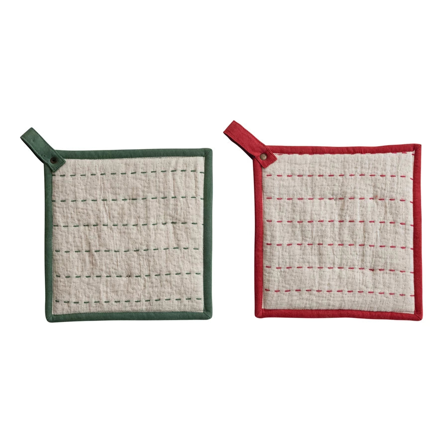 Kantha Stiched Pot Holder