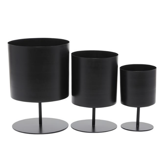 Black Metal Planters