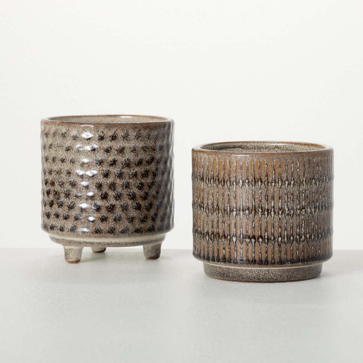 Brown Textured Planter