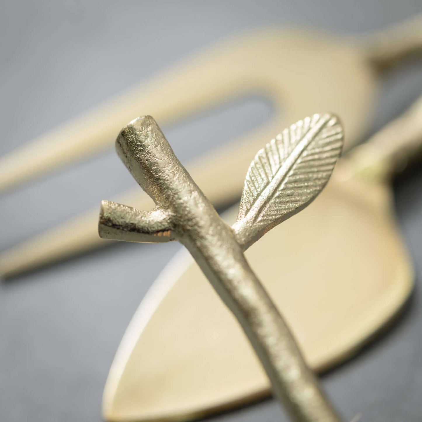 Gold Branch Cheese Server