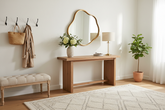 Entryway that balances style, storage, and simplicity.