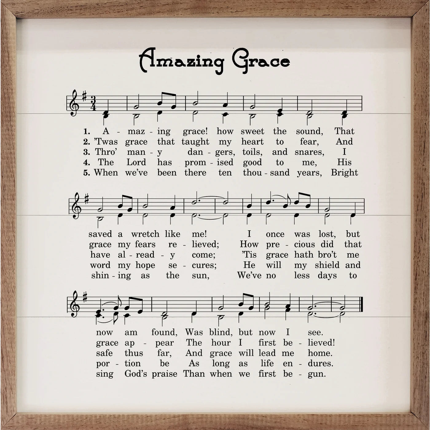 Amazing Grace Sheet Music
