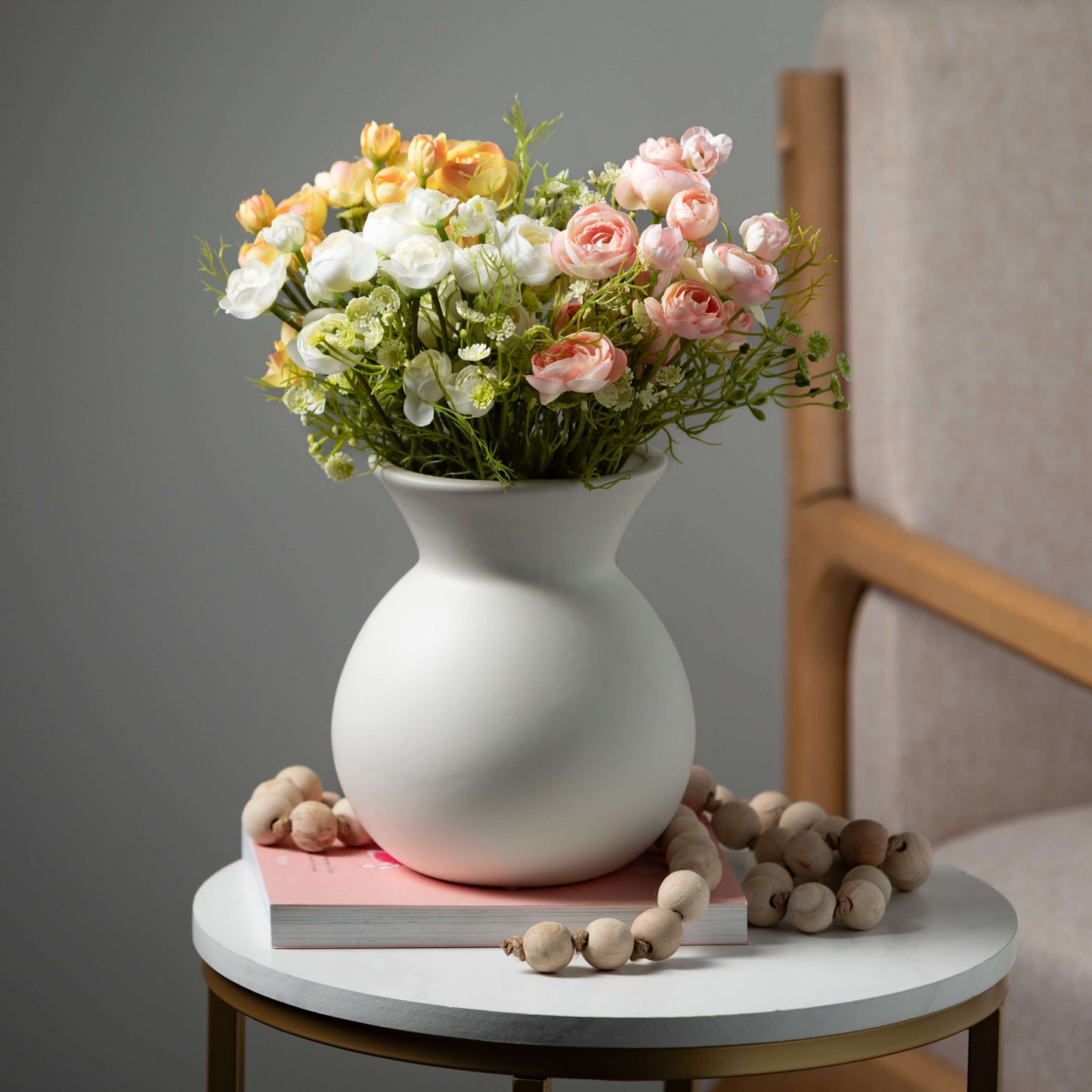 Bleached Ranunculus Bush